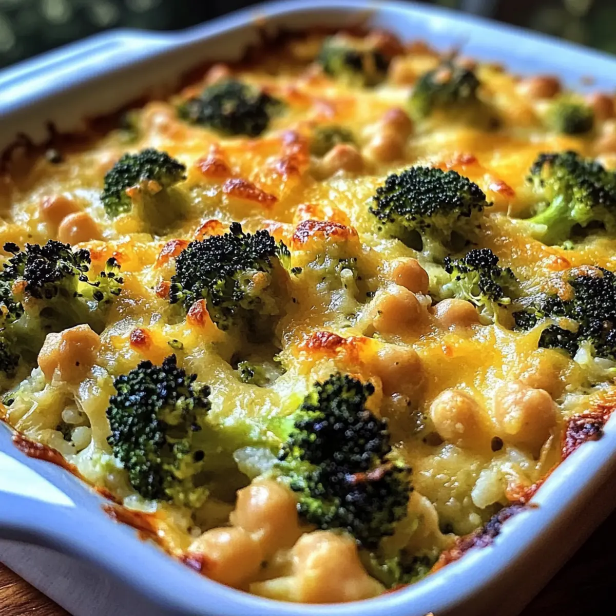 Hearty Broccoli and Chickpea Casserole