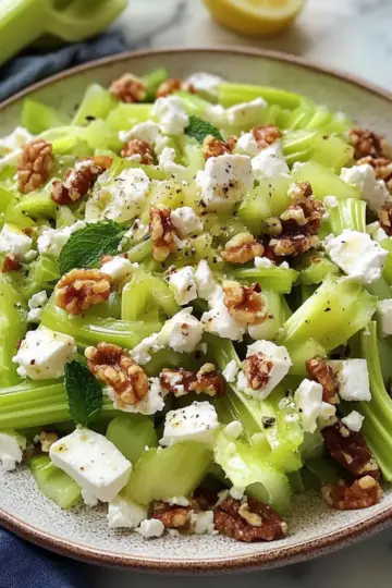 Walnut Celery Salad with Feta