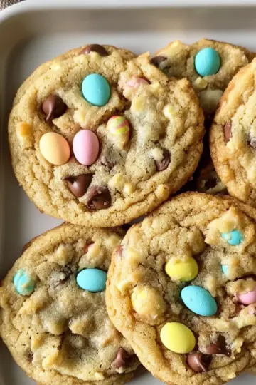 Cadbury Mini Egg Chocolate Chip Cookies