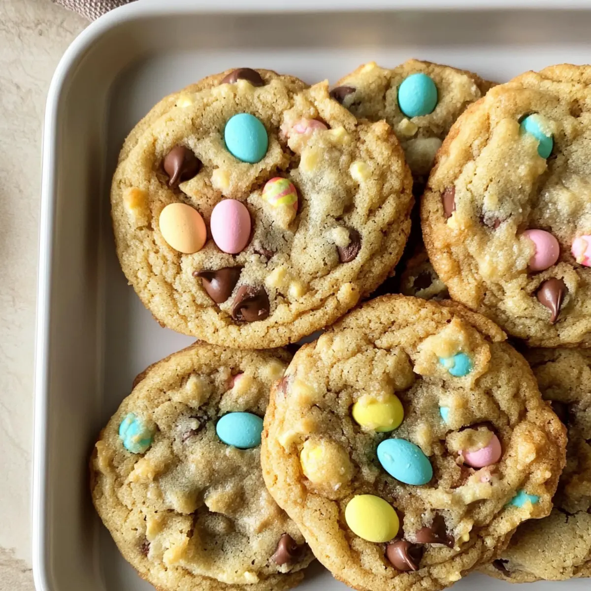 Cadbury Mini Egg Chocolate Chip Cookies