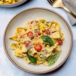 Pappardelle Pasta with Corn