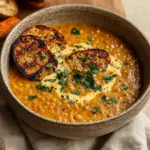 Caramelized Onion Red Lentil Soup
