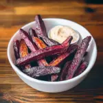 Oven Baked Beet Fries with Spicy Aioli