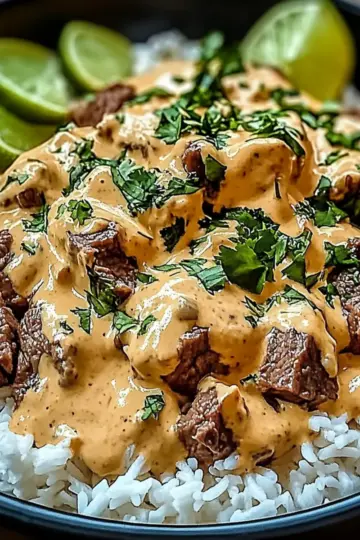 Steak Queso Rice