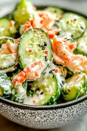 California Roll Cucumber Salad