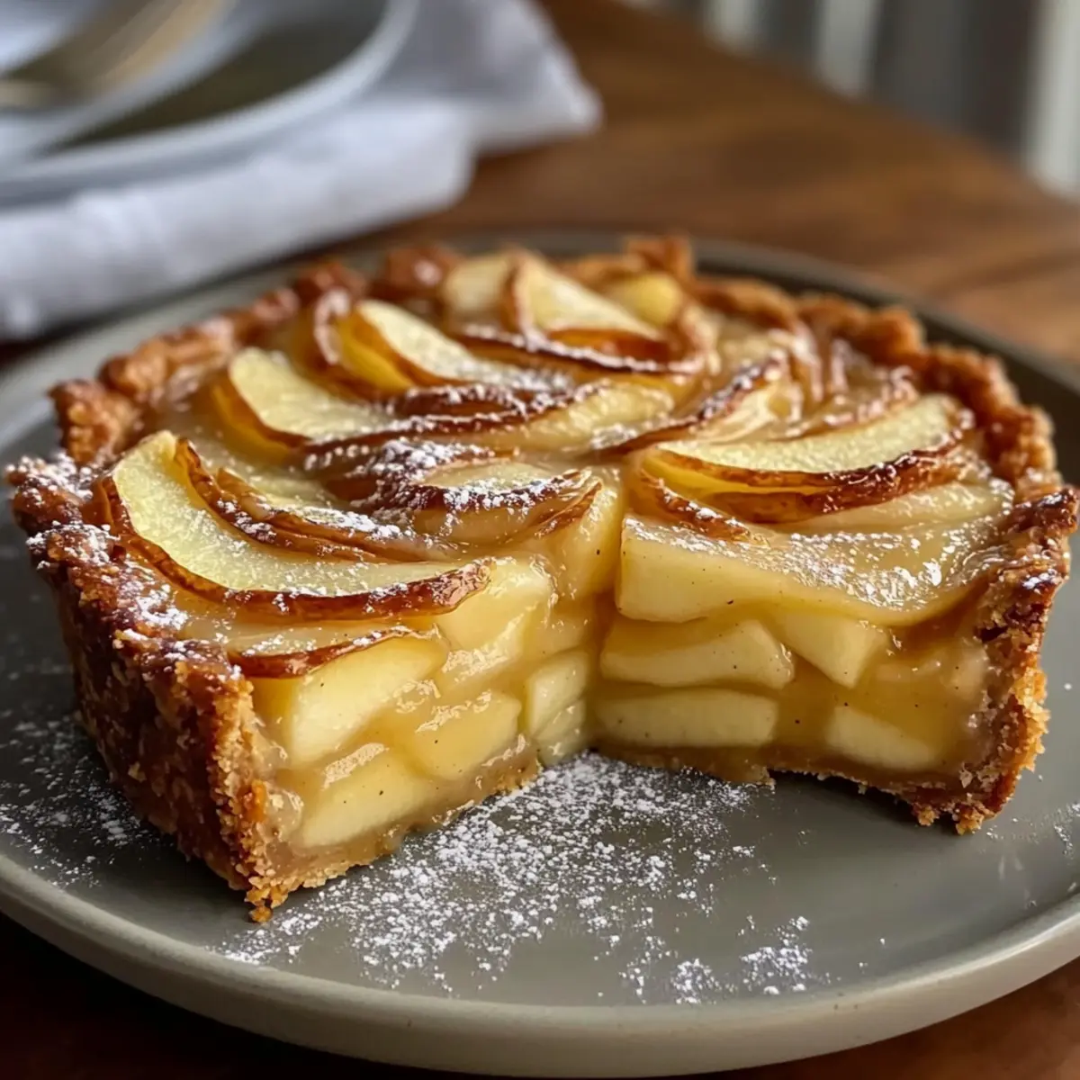 Creamy Apple Custard Pie