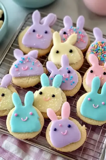 Soft Buttercream Bunny Cookies