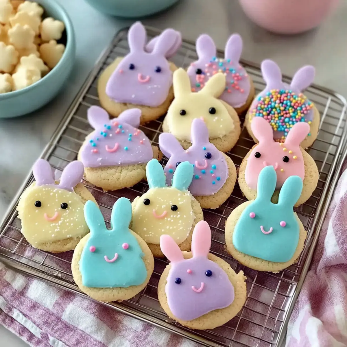 Soft Buttercream Bunny Cookies