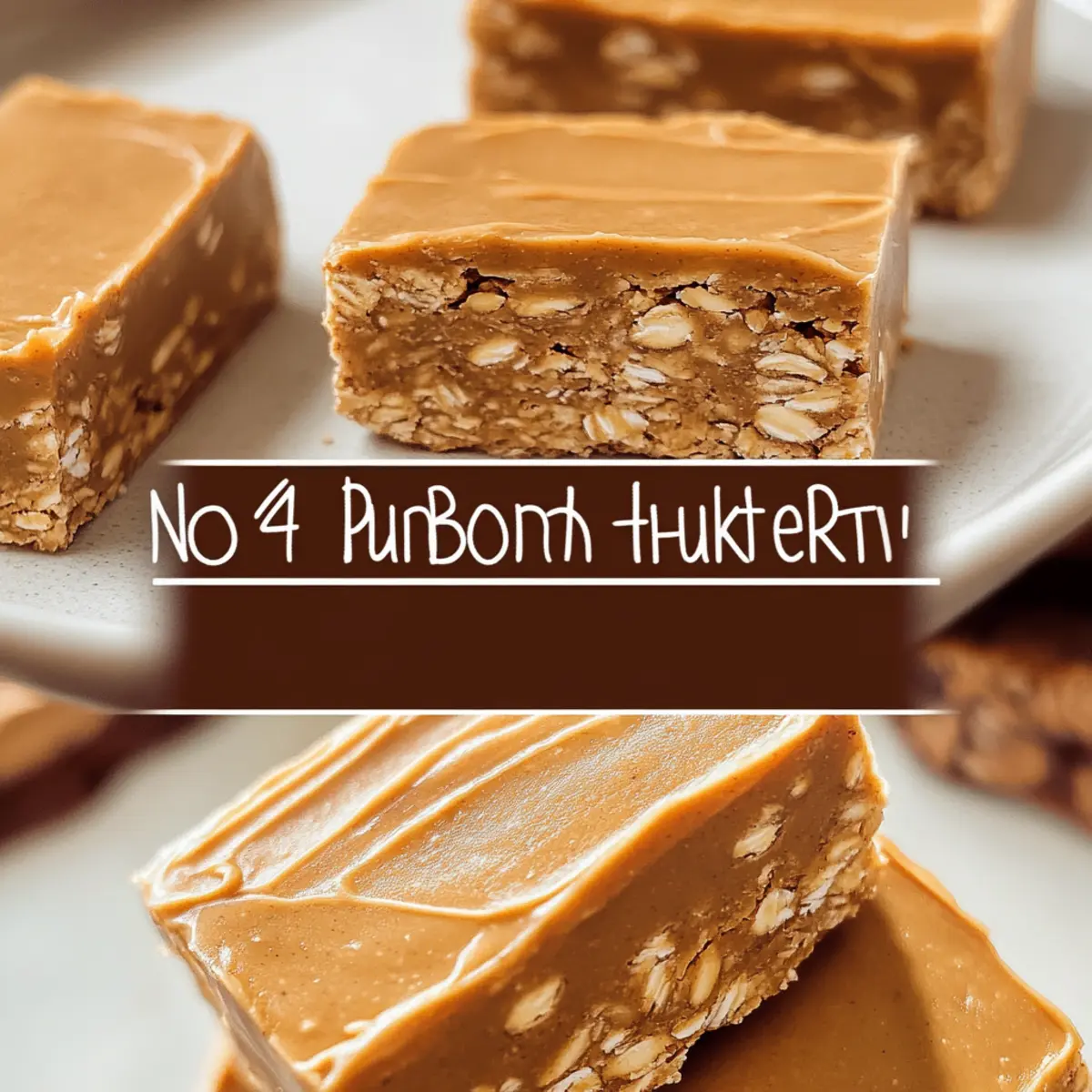 No-Bake Peanut Butter Protein Bars