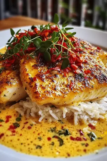 Tropical Grouper with Spicy Coconut