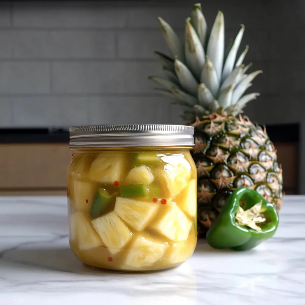 Spicy Pickled Pineapple