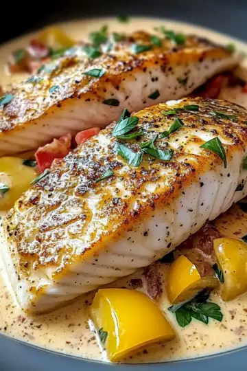 Red Snapper with Creamy Creole Sauce