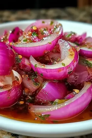 Hot Honey Pickled Red Onions