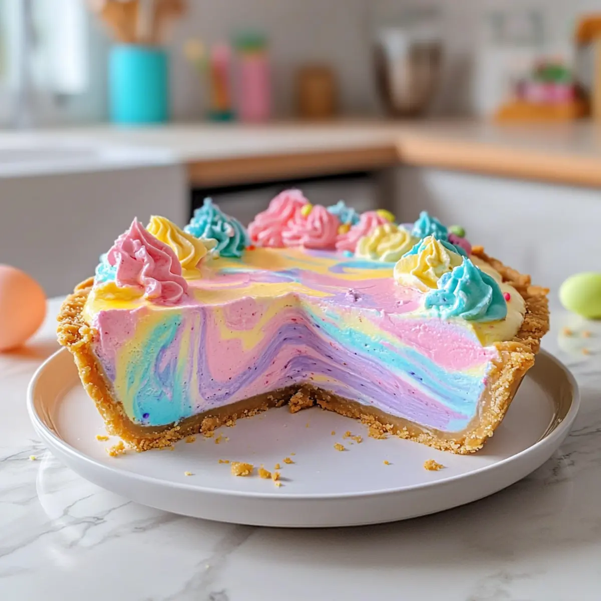 Easter Swirl Pie – A No Bake Pastel Dessert - Easy Peasy Recipes: https://www.cawvin.com