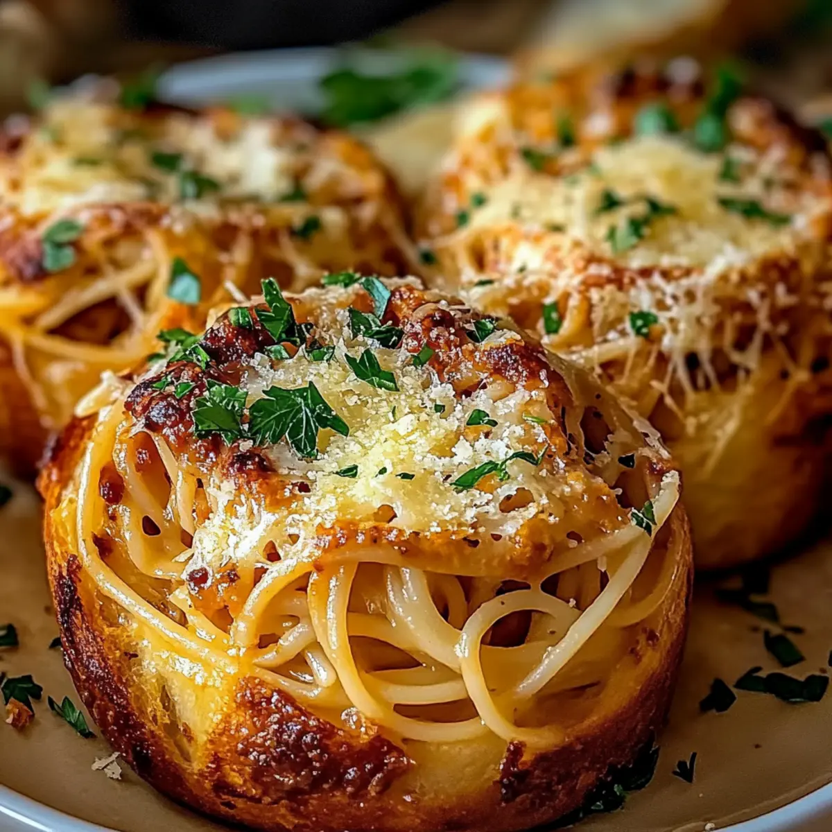 Spaghetti Garlic Bread