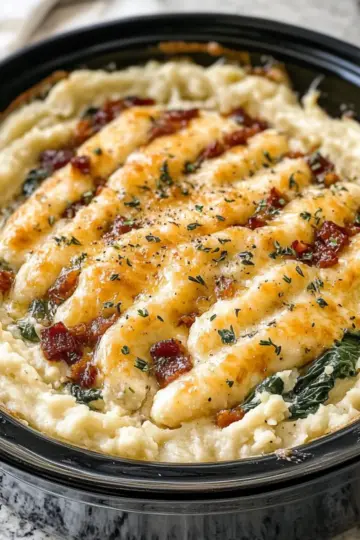 Creamy Goat Cheese Chicken Cavatelli