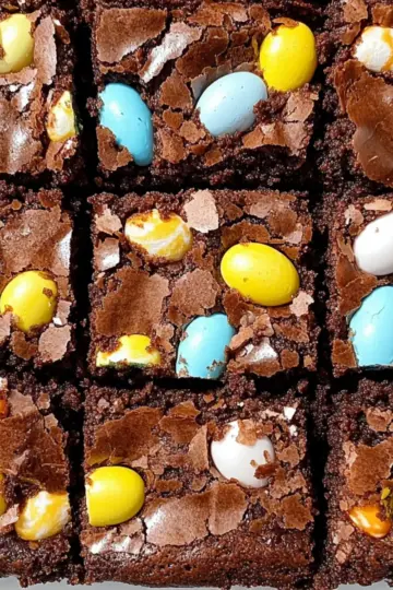 Mini Egg Brownies