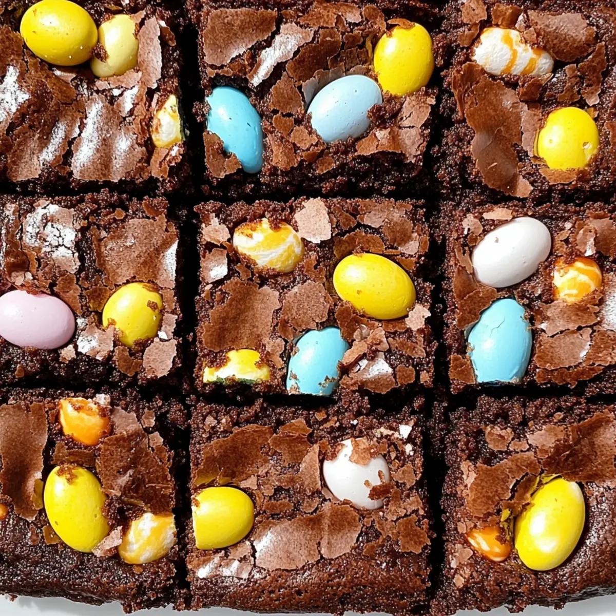 Mini Egg Brownies
