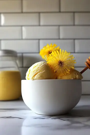 Dandelion & Honey Ice Cream