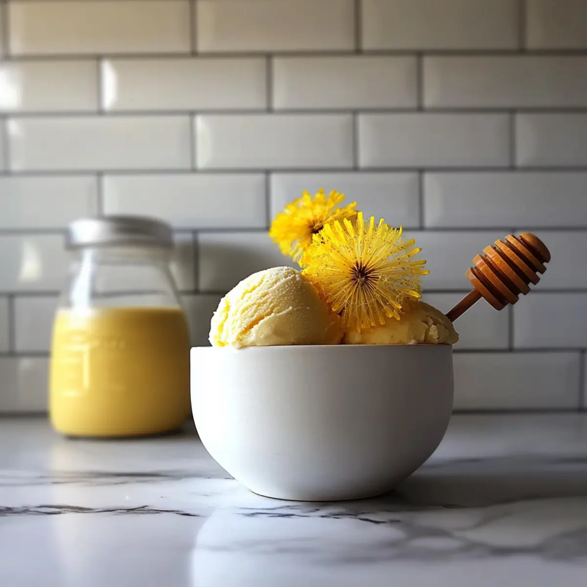 Dandelion & Honey Ice Cream