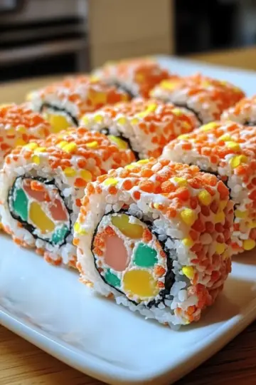 Tasty Fruity Pebbles Sushi