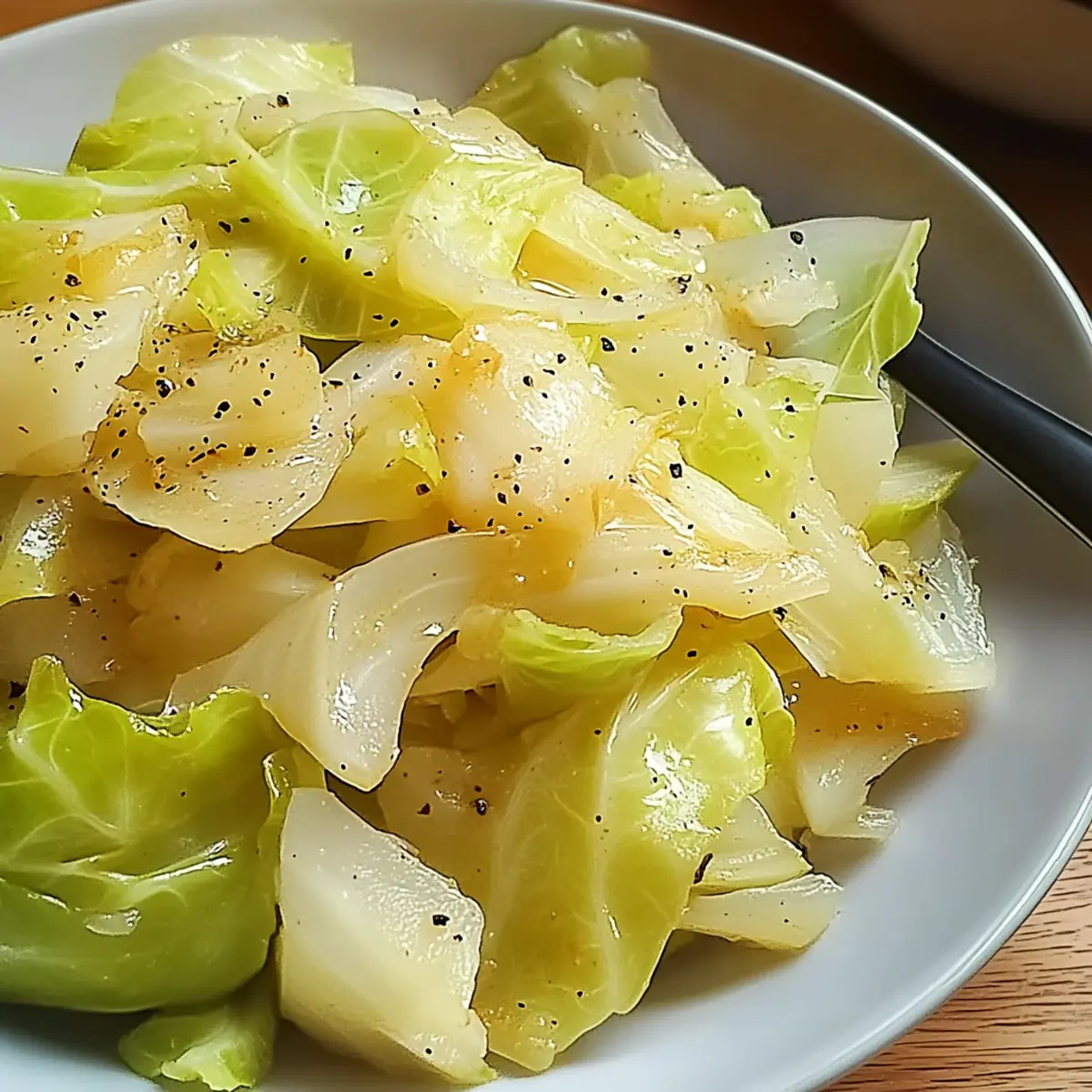 Buttered-Braised Cabbage