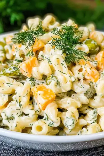 Dill Pickle Pasta Salad