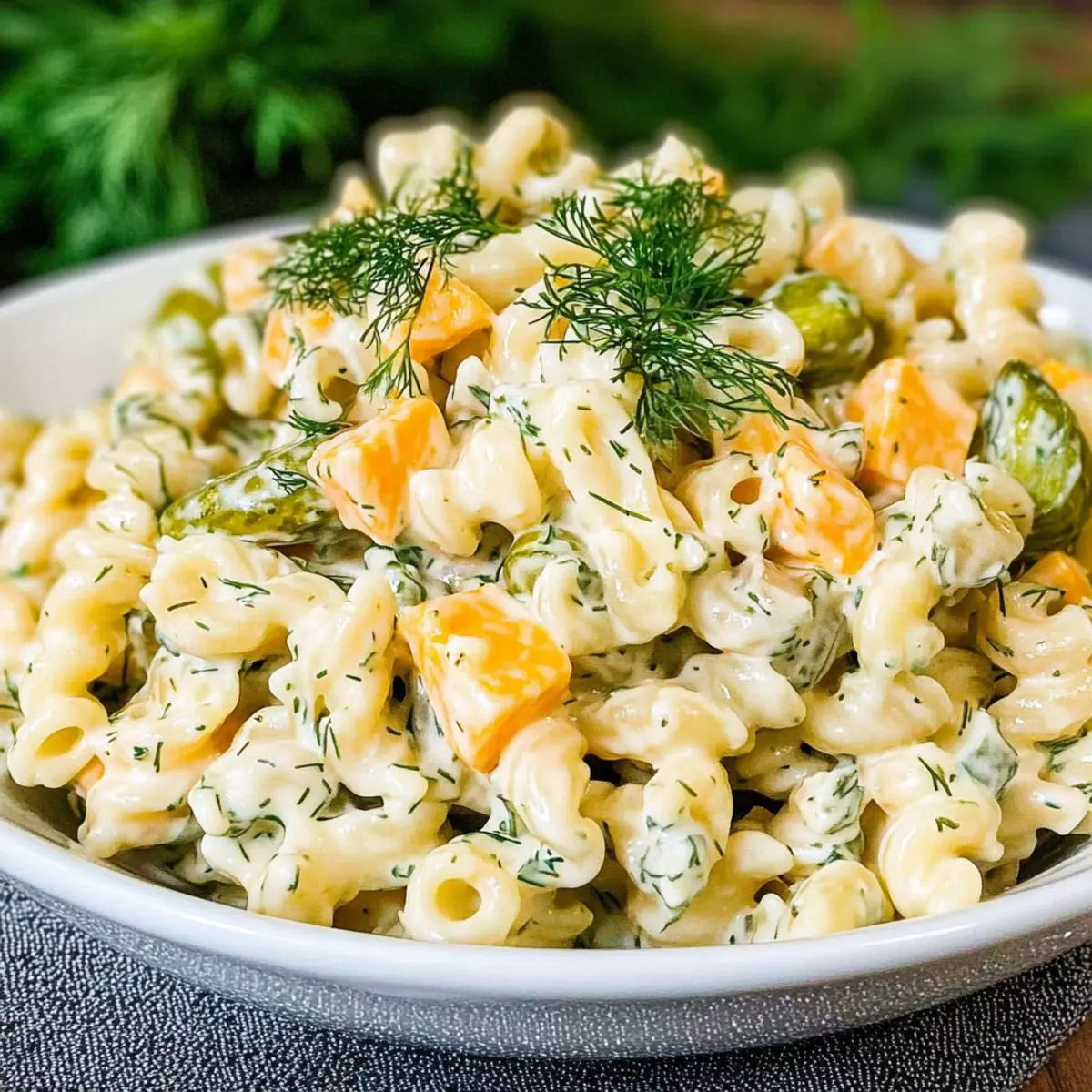 Dill Pickle Pasta Salad