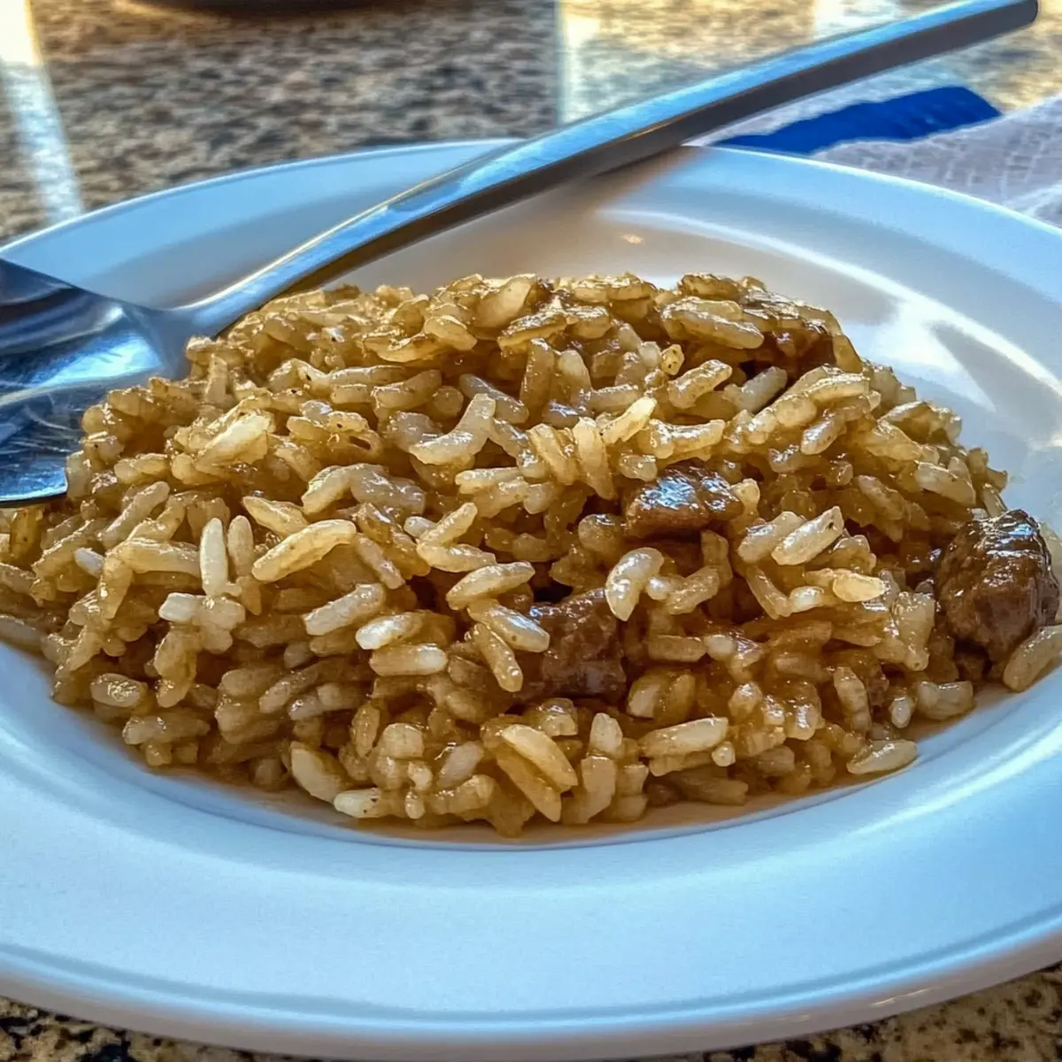 French Onion and Beef Consomme Rice