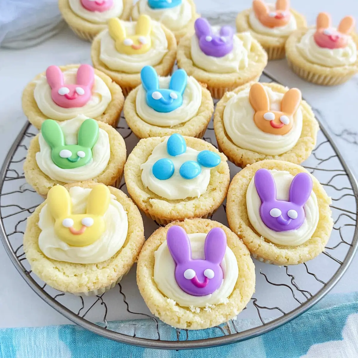 Easter Bunny Sugar Cookie Cups