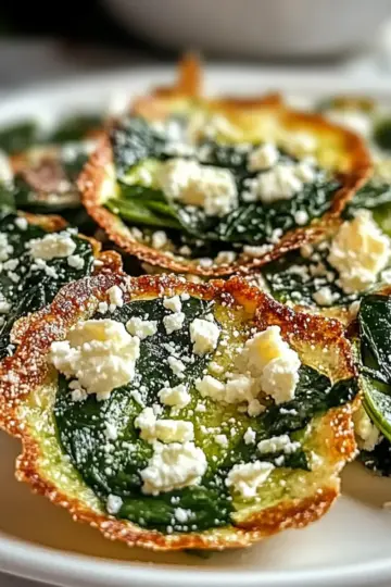 Mediterranean Spinach and Feta Crisps