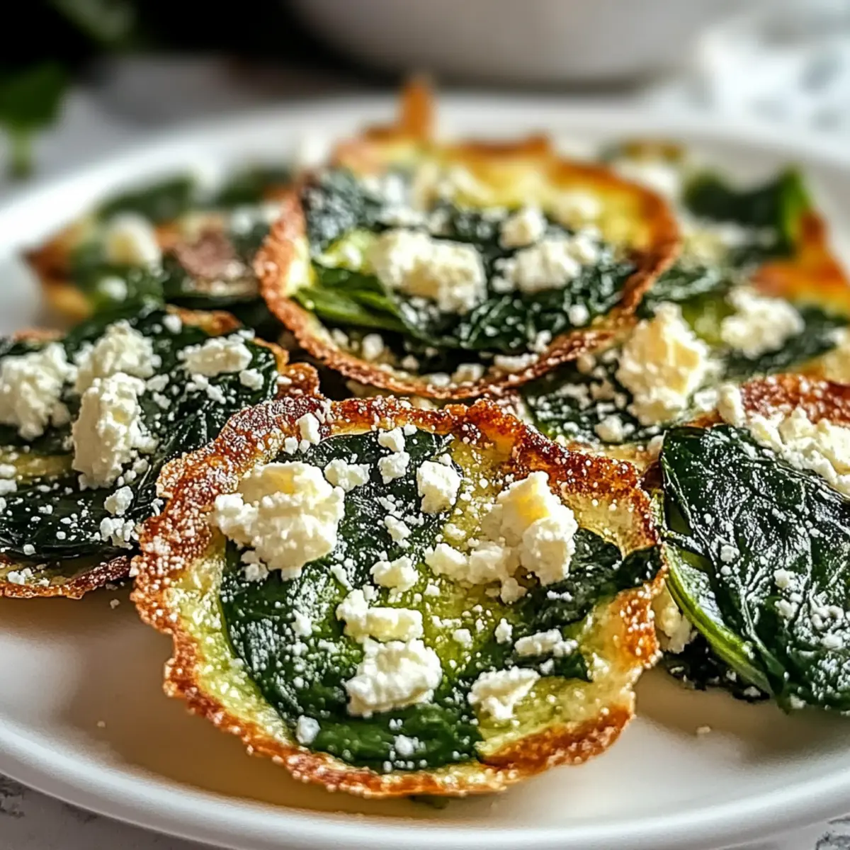 Mediterranean Spinach and Feta Crisps