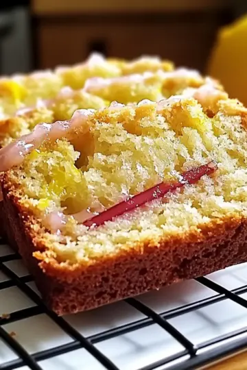 Lemon Rhubarb Sunshine Loaf