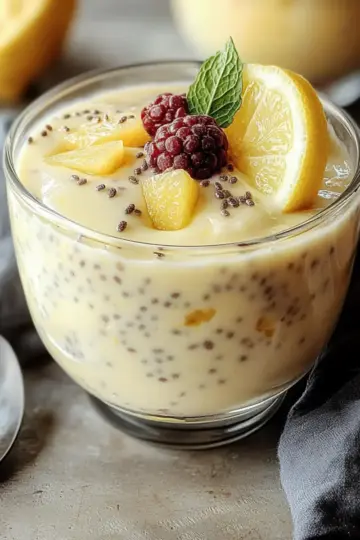 The Best Lemon Cream Chia Pudding