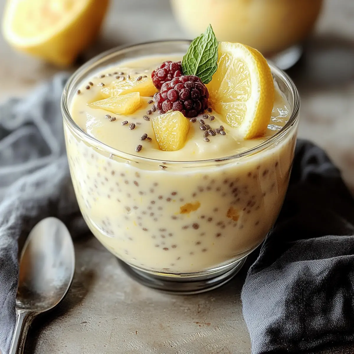 The Best Lemon Cream Chia Pudding