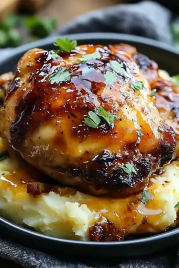 Chipotle Honey Chicken Thighs With Smoked Gouda Mashed Potatoes