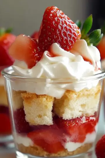 Strawberry Shortcake Dessert Cups