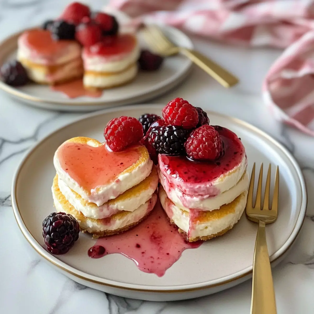 Heart-Shaped Pancakes