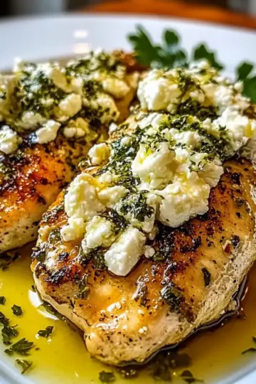 Greek Chicken with Lemon and Feta