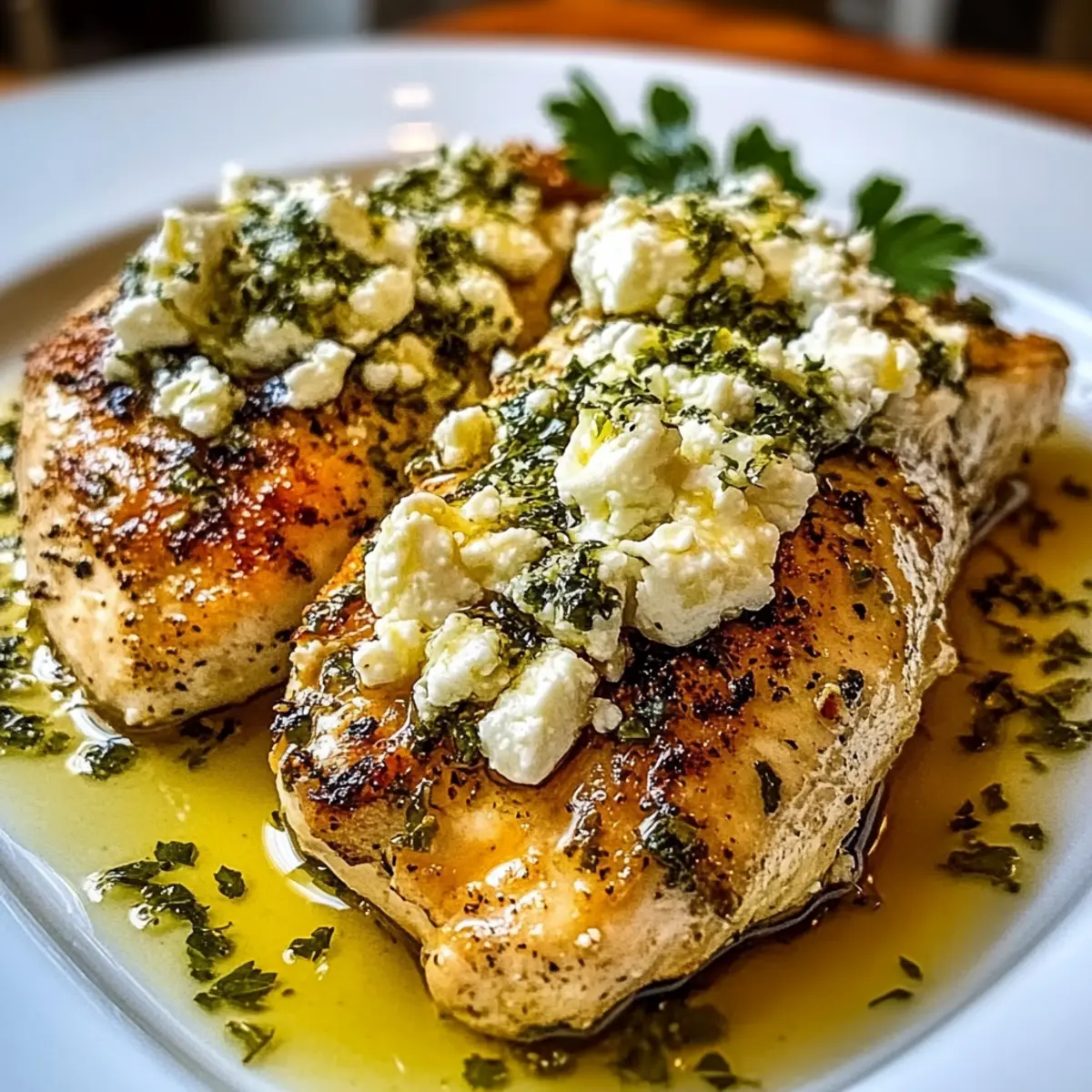 Greek Chicken with Lemon and Feta