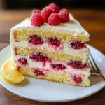 Moist Lemon Raspberry Cake