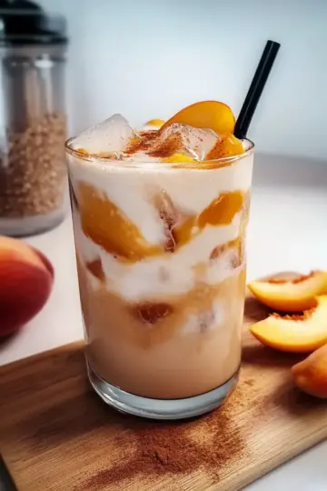 Peach Cobbler Chai Latte