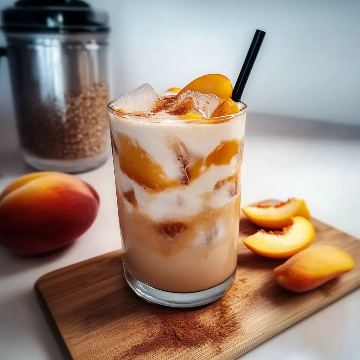 Peach Cobbler Chai Latte