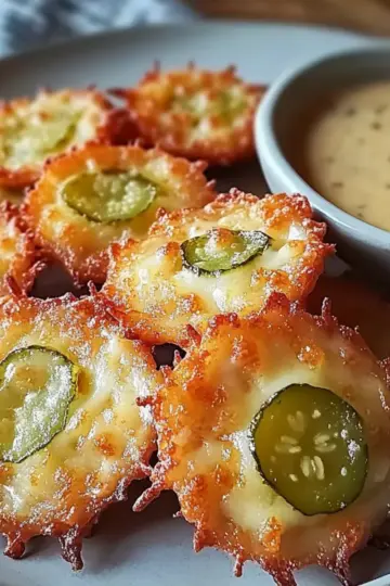 Crispy Pickle Cheese Bites