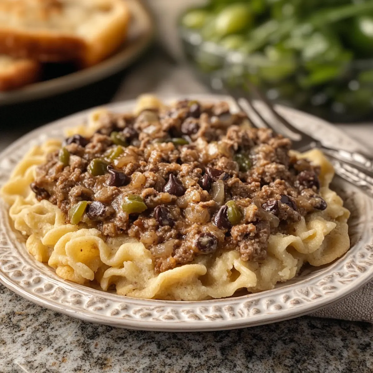Beef and Bell Pepper Bake