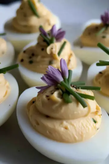 Chive and Truffle Deviled Eggs