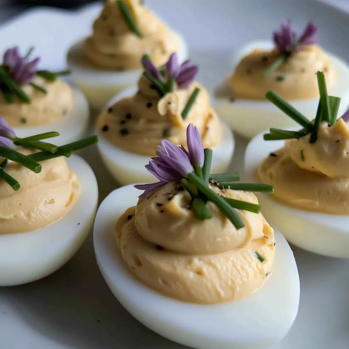Chive and Truffle Deviled Eggs