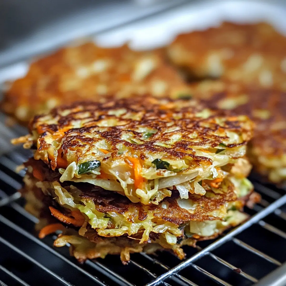 Cabbage Fritters | Crispy Fried or Oven Baked Patties