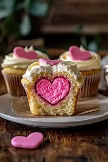 Vegan Love Heart Cupcakes