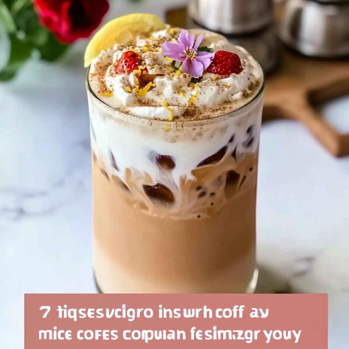 Strawberry Shortcake Iced Latte